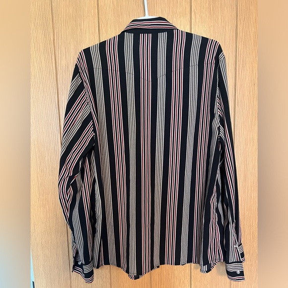 Shades of grey by Micah Cohen western style shirt with snap buttons size large - Picture 2 of 4